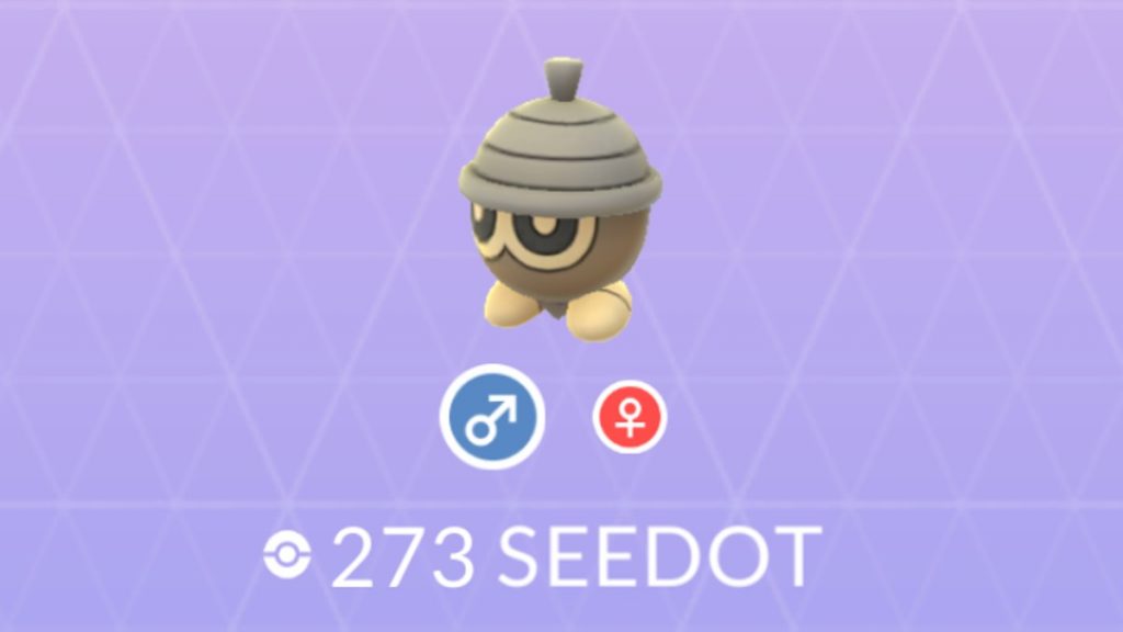 Seedot Pokemon GO Pokédex