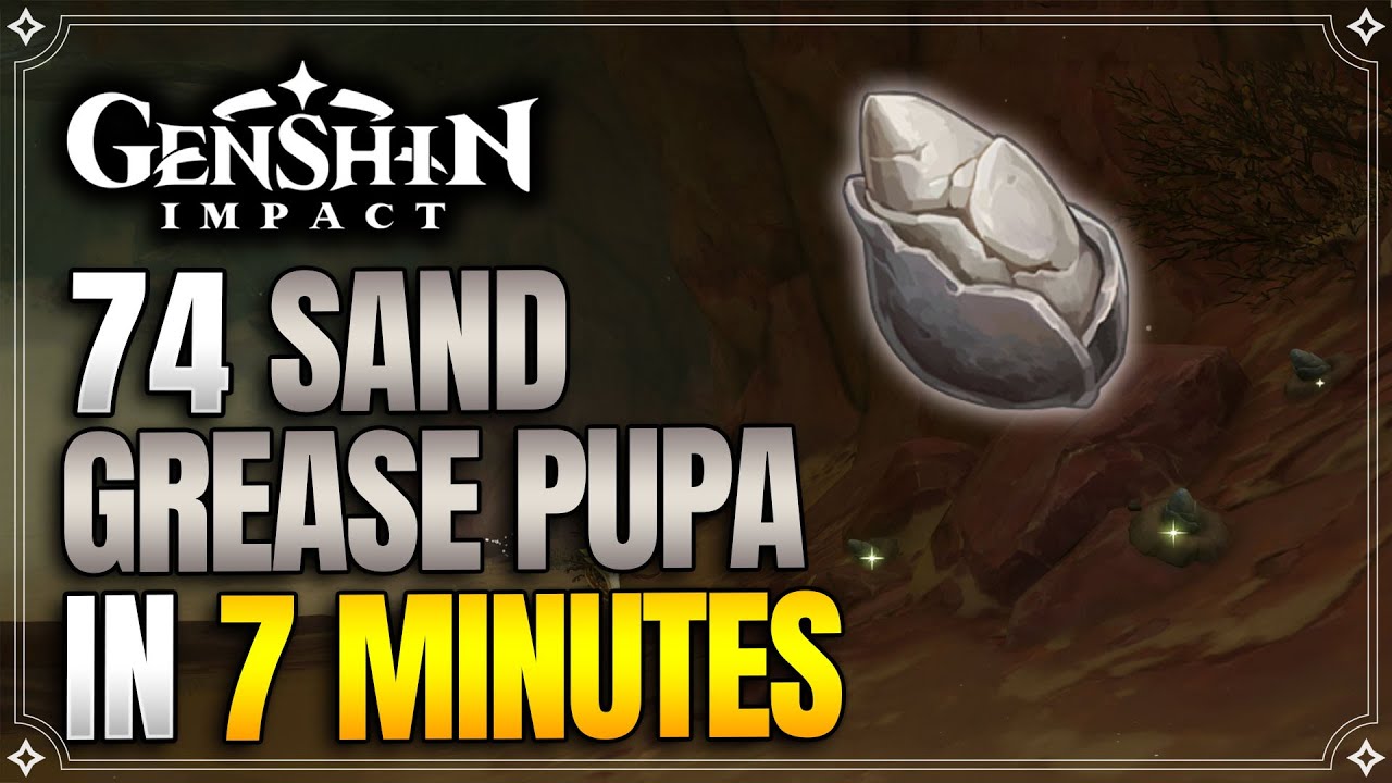 Sand Grease Pupa e sua divulgação de rota para descobrir no impacto de Genshin.  Detalhes e mapeamento para alcançar são divulgados aqui.