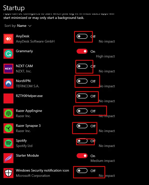 Guia de otimização final do Call Of Duty Warzone 2 Desative os aplicativos de inicialização no Windows para aumentar o fps no Call Of Duty Warzone 2.
