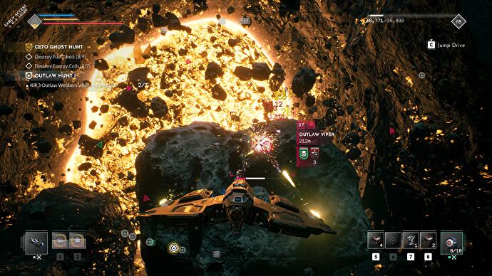 Everspace 2 explosão no espaço