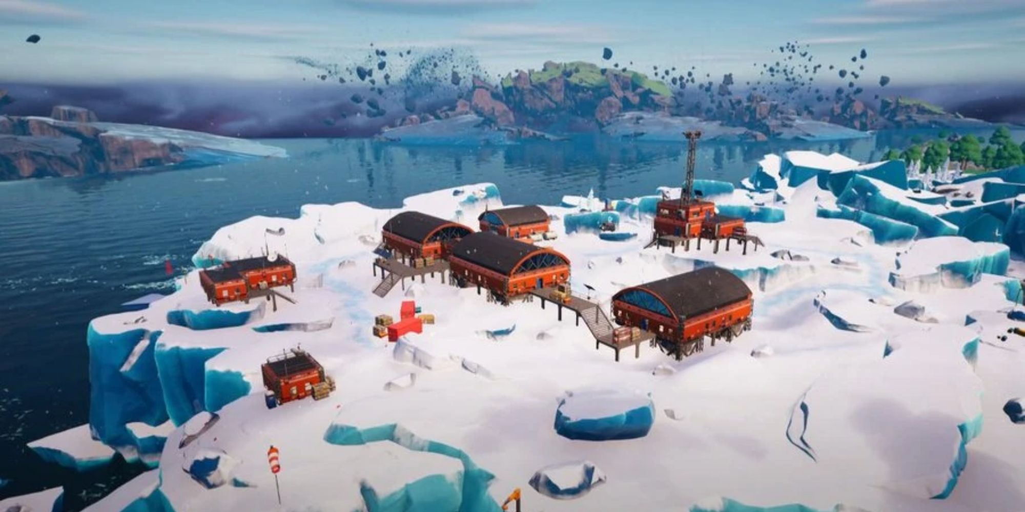 Um local de queda isolado chamado Lonely Labs em Fornttie Capítulo 4. Uma instalação científica privada na neve.