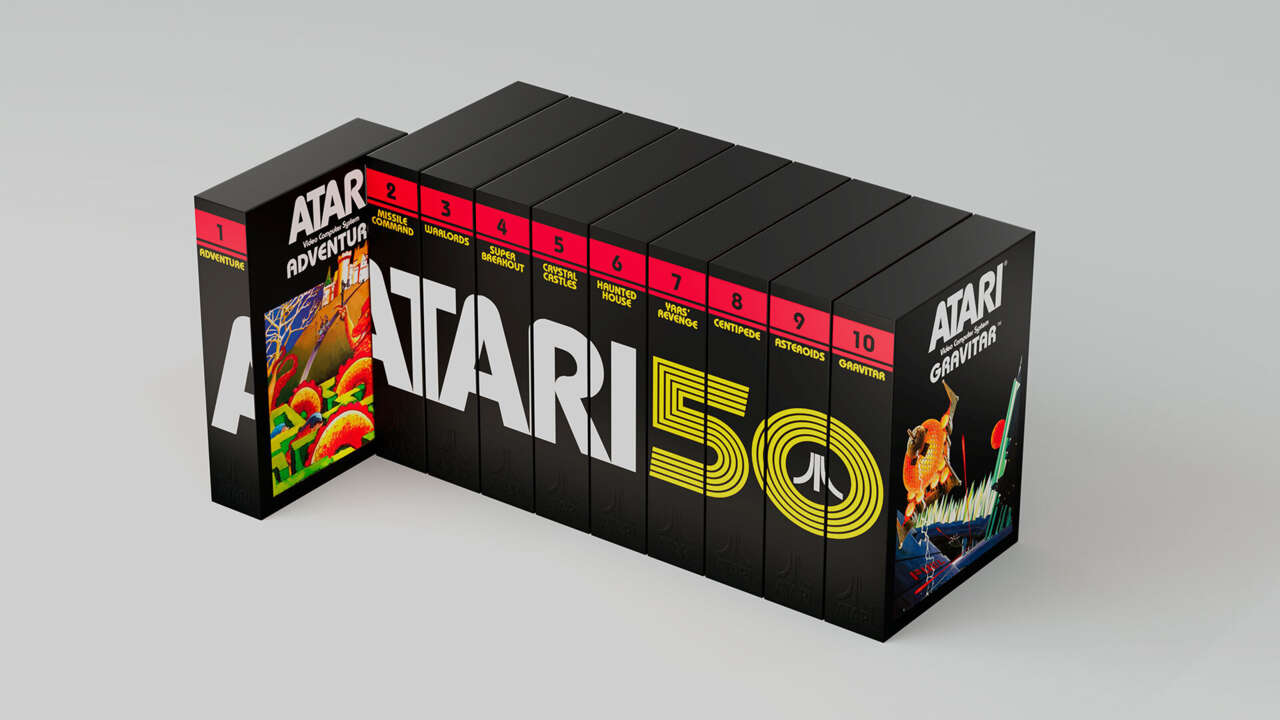 $ 1000 Atari 50th Anniversary Collectible 2600 Cartridge Box Set disponível para pré-encomenda agora
