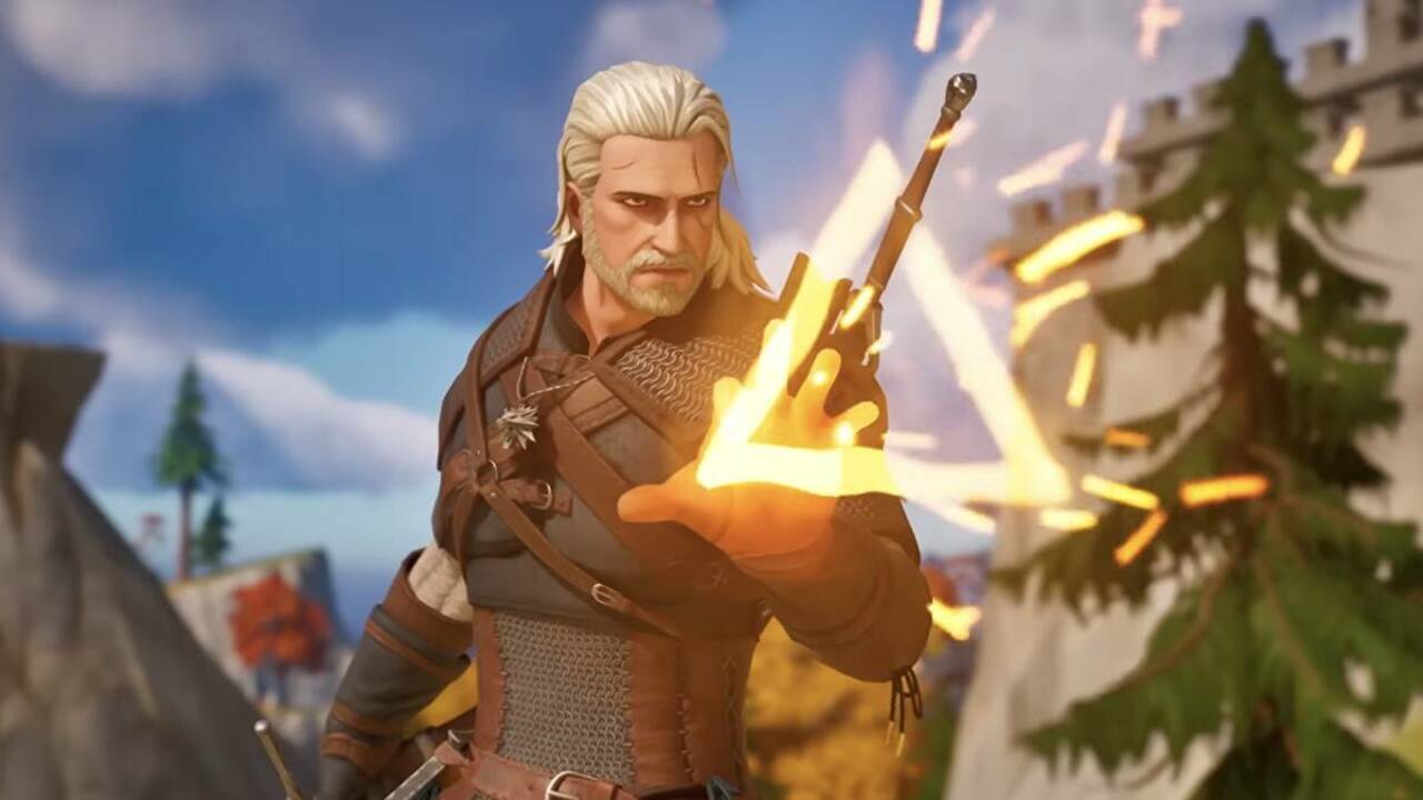 Jogue um V-Buck para o seu bruxo, Geralt Of Rivia ataca o Fortnite hoje