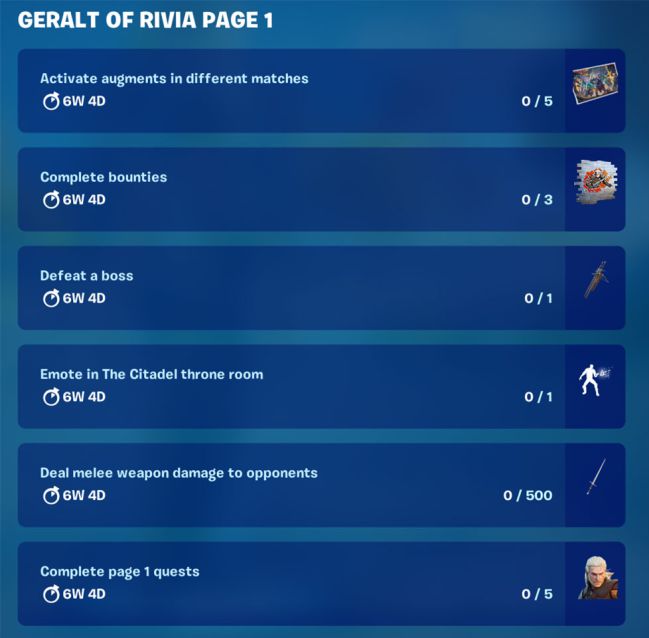 Geralt de Rivia em Fortnite: Como conseguir sua roupa completando suas missões
