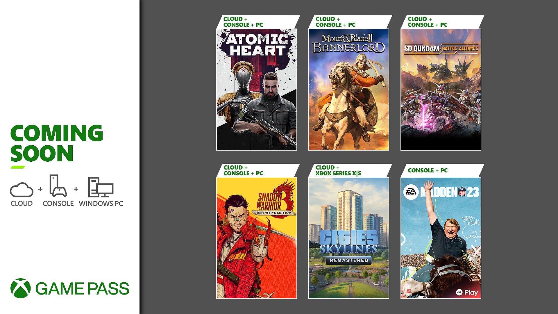 Chegando ao Xbox Game Pass: Madden NFL 23, Atomic Heart, Mount & Blade II: Bannerlord e mais