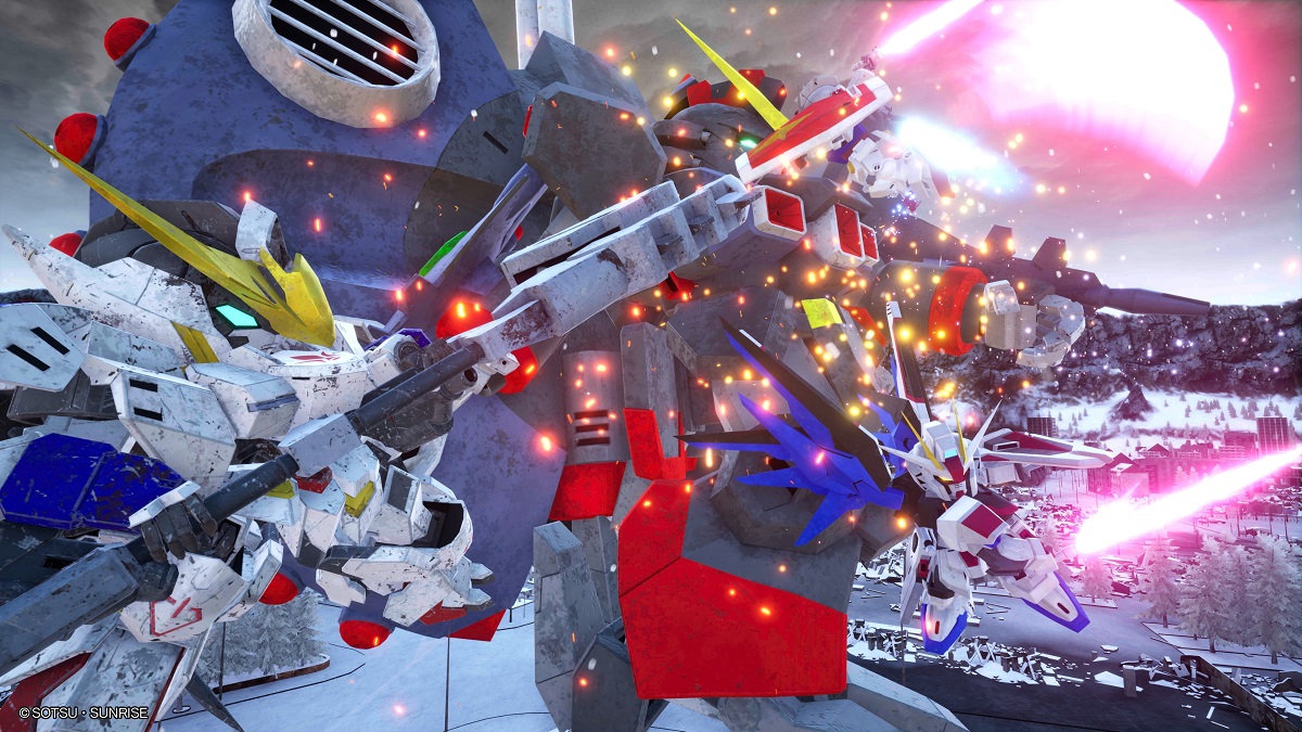 Captura de tela do multijogador SD Gundam Battle Alliance