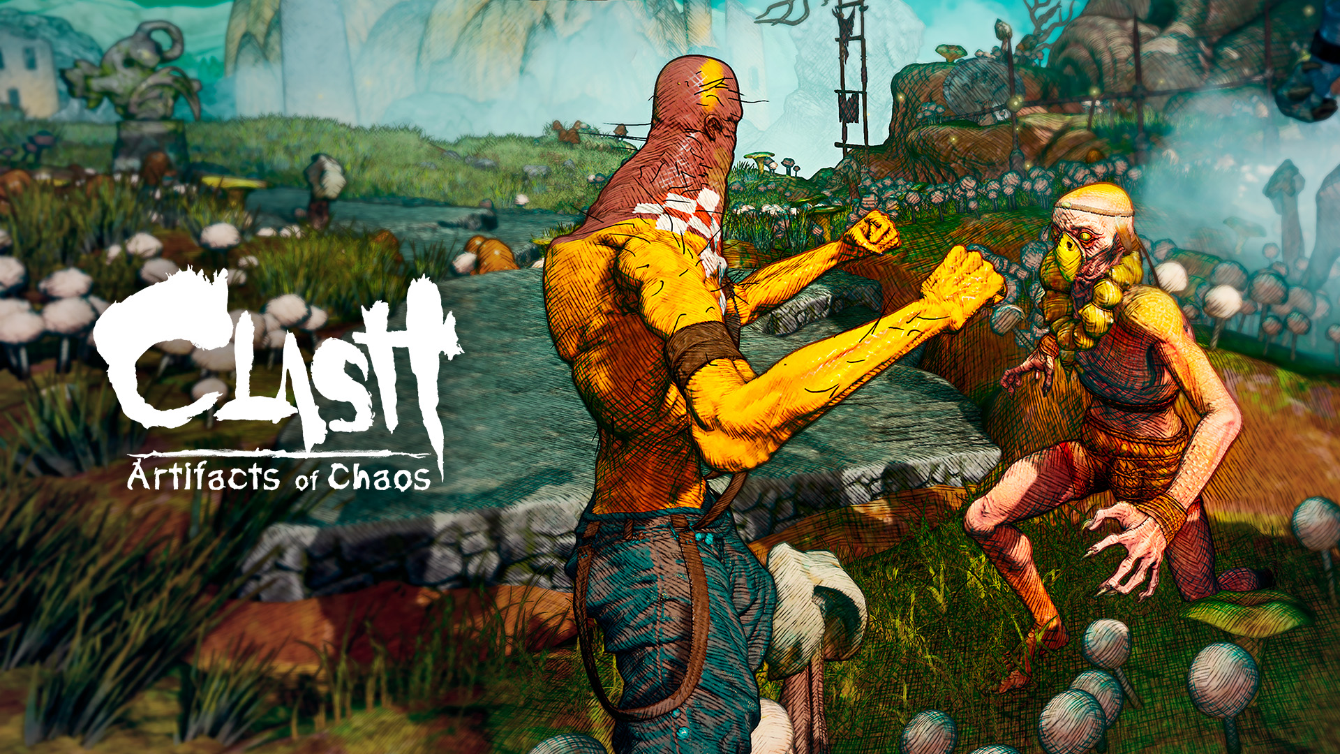 Como Clash: Artifacts of Chaos usa técnicas tradicionais para se parecer com uma ilustração animada