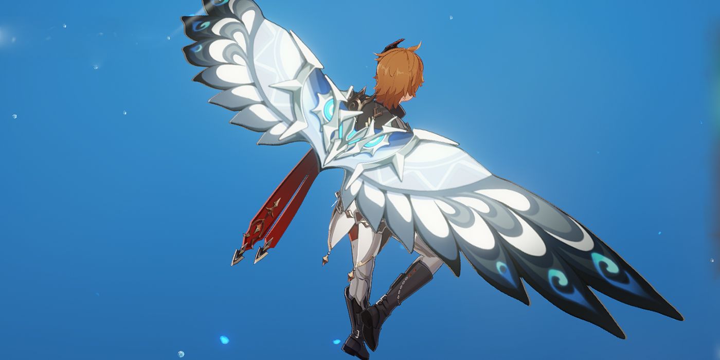 Planador de Neve Escondido Genshin