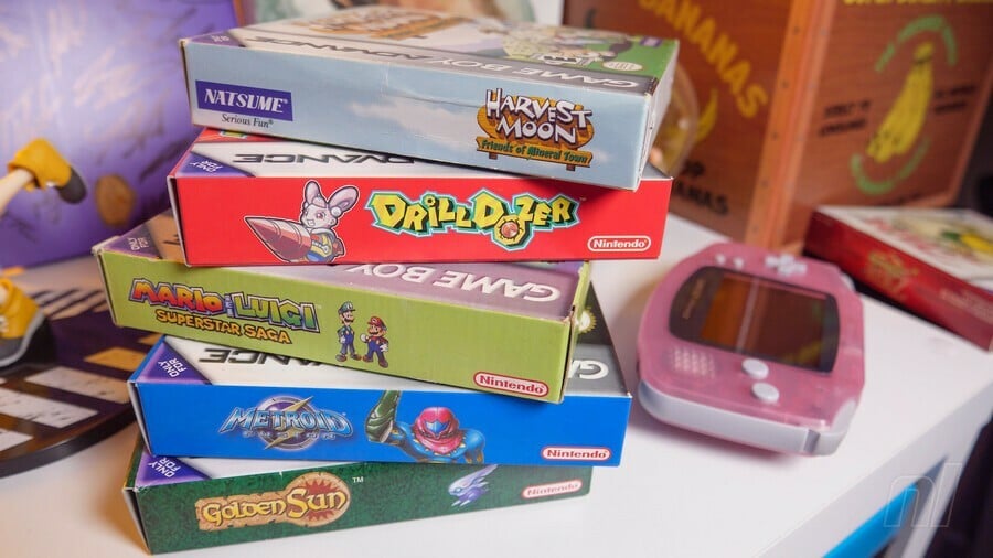 Pilha de jogos GBA