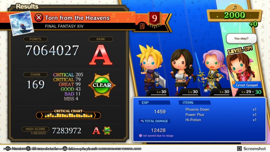 Revisão da linha de compasso final do Theatrhythm - Captura de tela 2 de 7