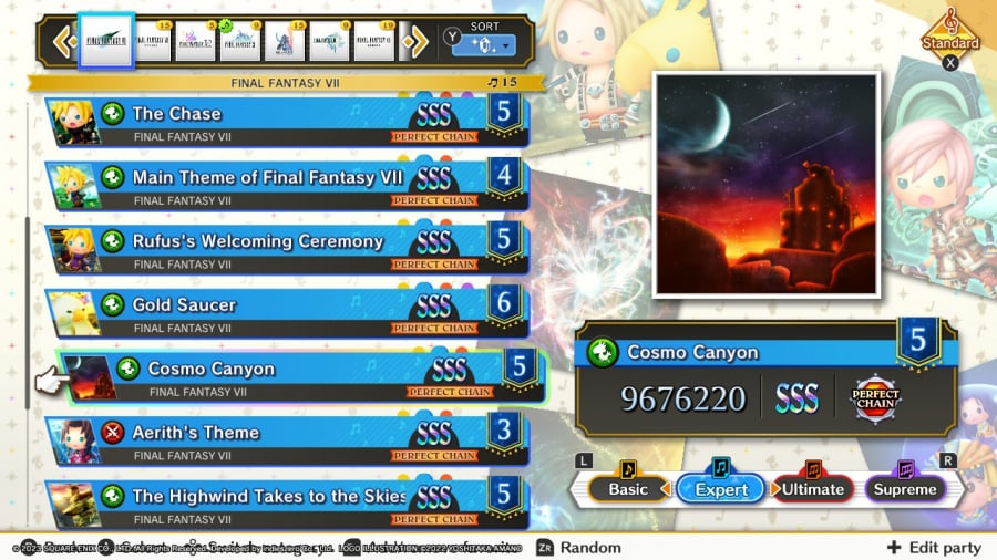 Revisão da linha de compasso final do Theatrhythm - Captura de tela 6 de 7
