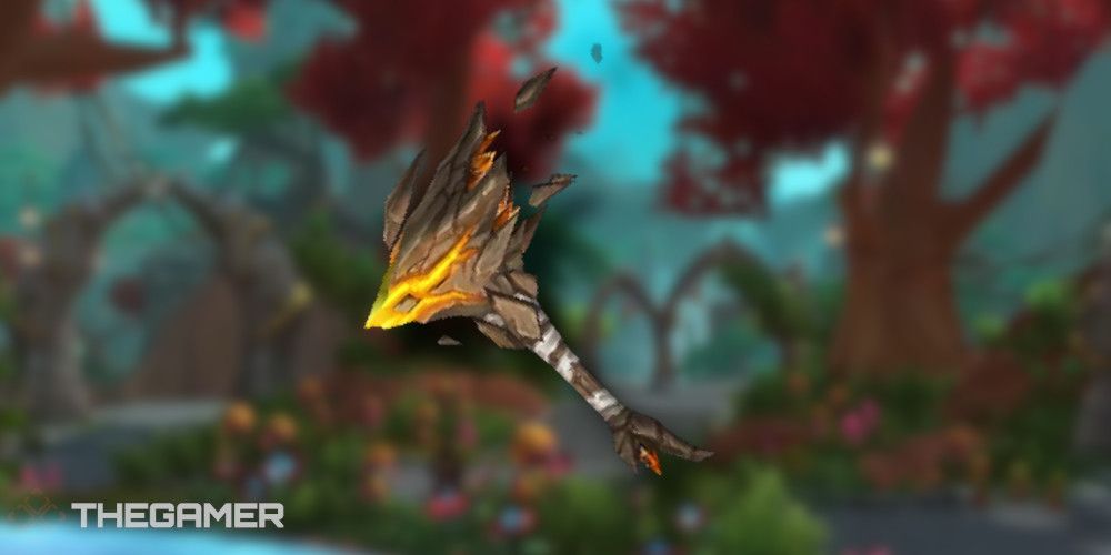 Frostbreath Thumper sobre a imagem borrada das ilhas do dragão