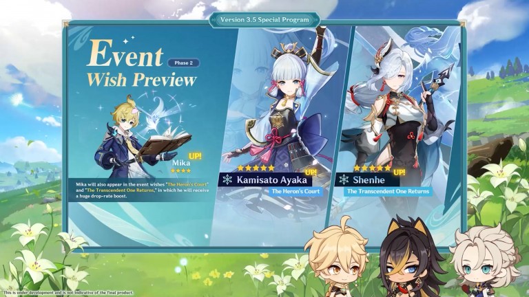 Genshin Impact, todas as novidades da versão 3.5 e na data de lançamento! 