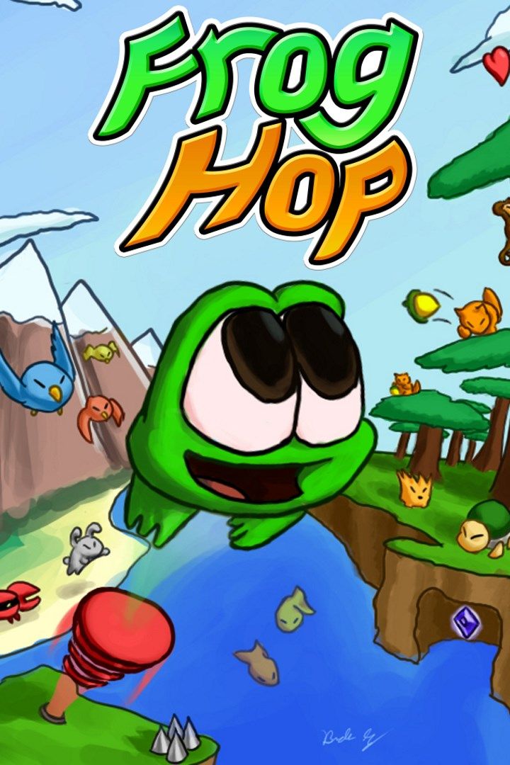 Arte da caixa Frog Hop