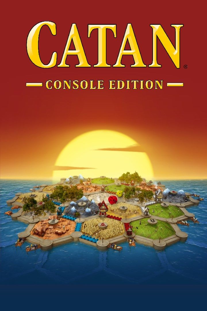 Catan: arte da caixa da edição de console
