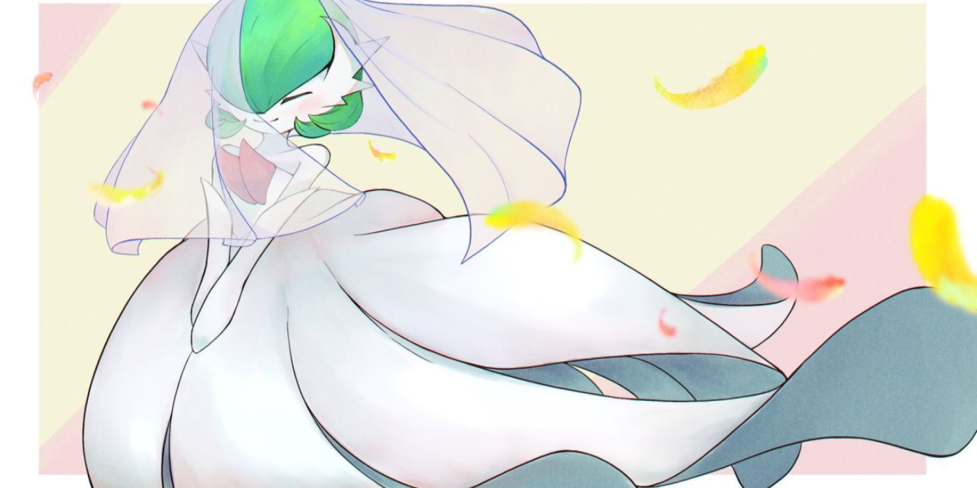 Noiva será Gardevoire em arte de fã de vestido de noiva, Pokemon Unite