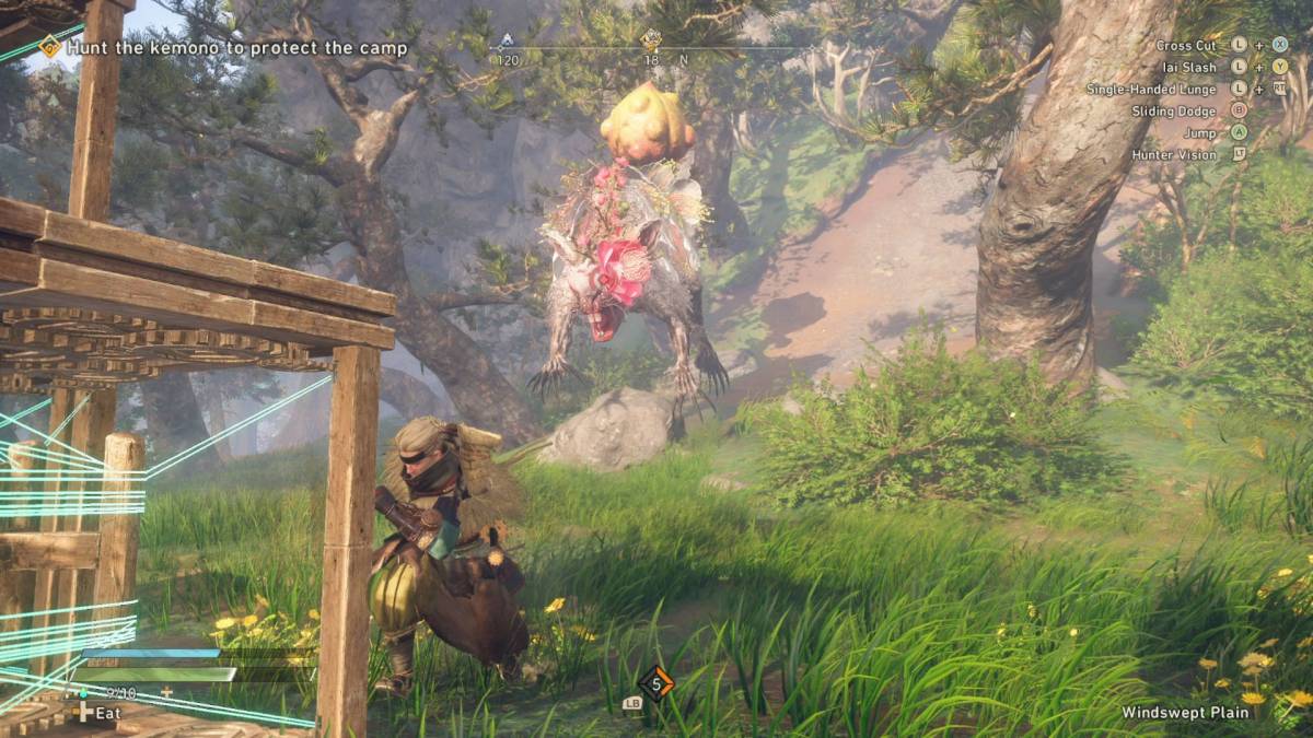 Wild Hearts está no seu melhor quando está cheio de Fortnite com estruturas de construção em equipe para matar monstros (Kemono) de maneiras malucas - prenda o Ragetail