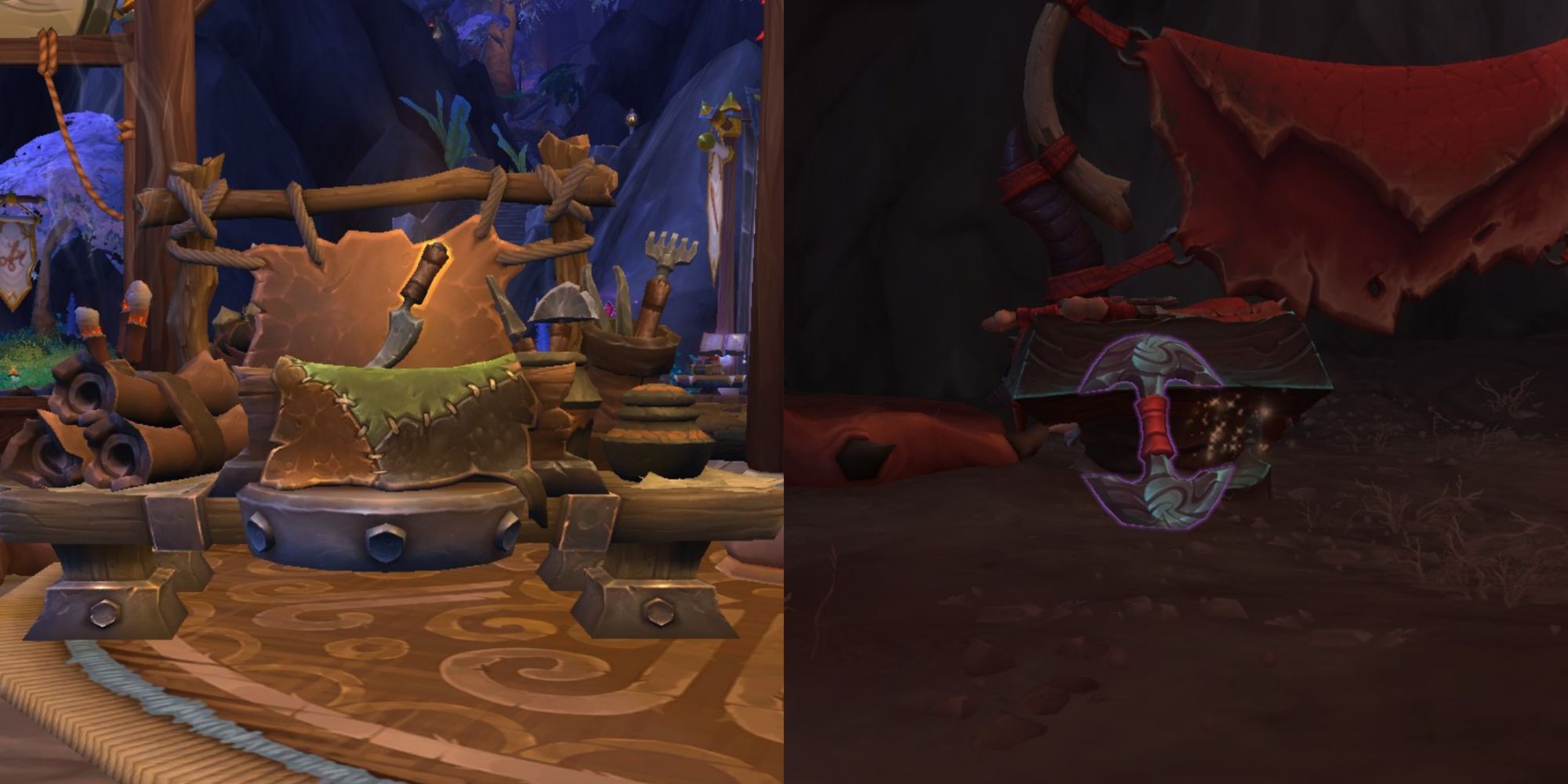 World Of Warcraft Dragonflight Banco de couro e tesouros de conhecimento