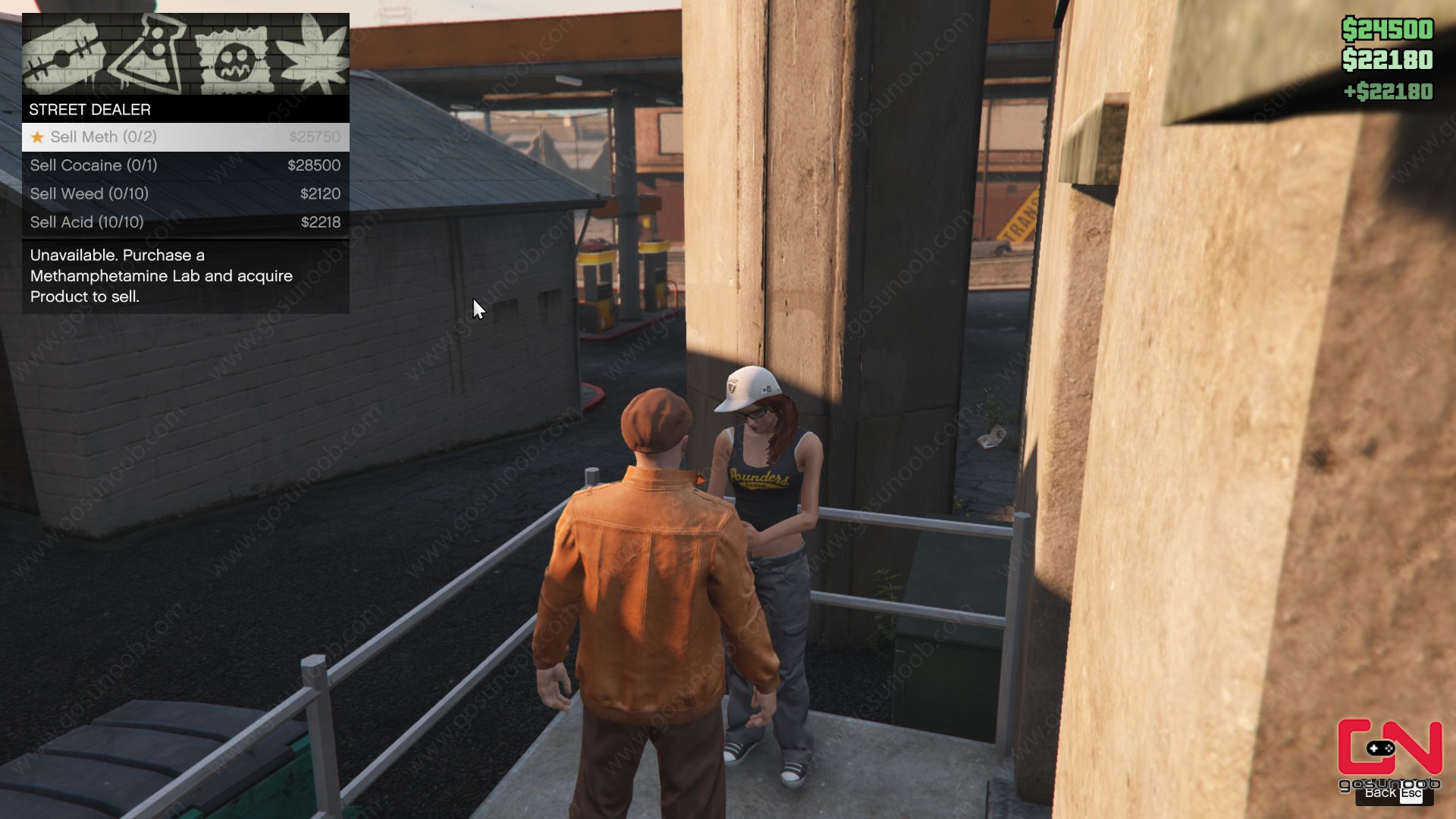 Locais de traficantes de rua do GTA Online hoje