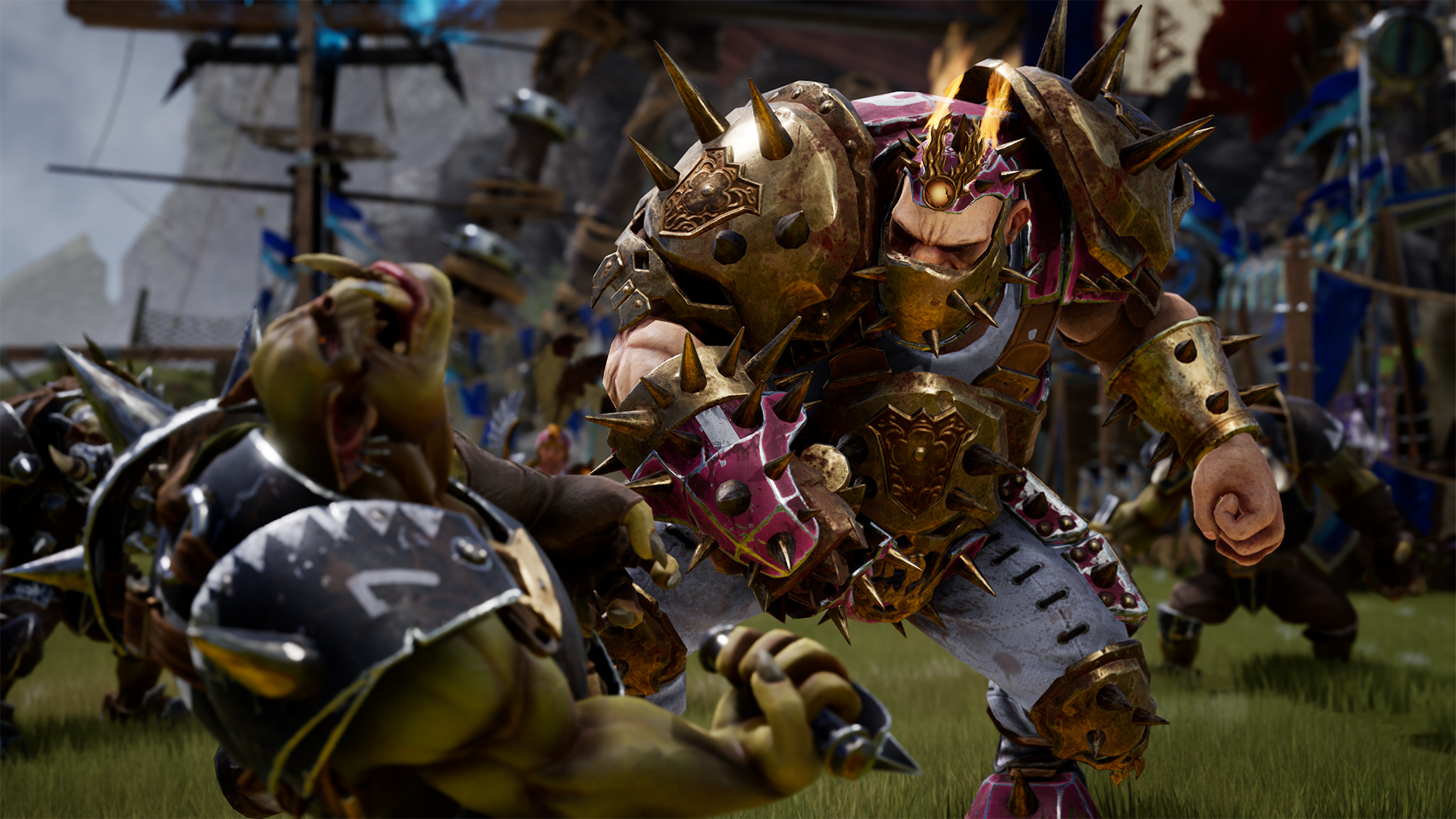 Captura de tela do orc de Blood Bowl 3