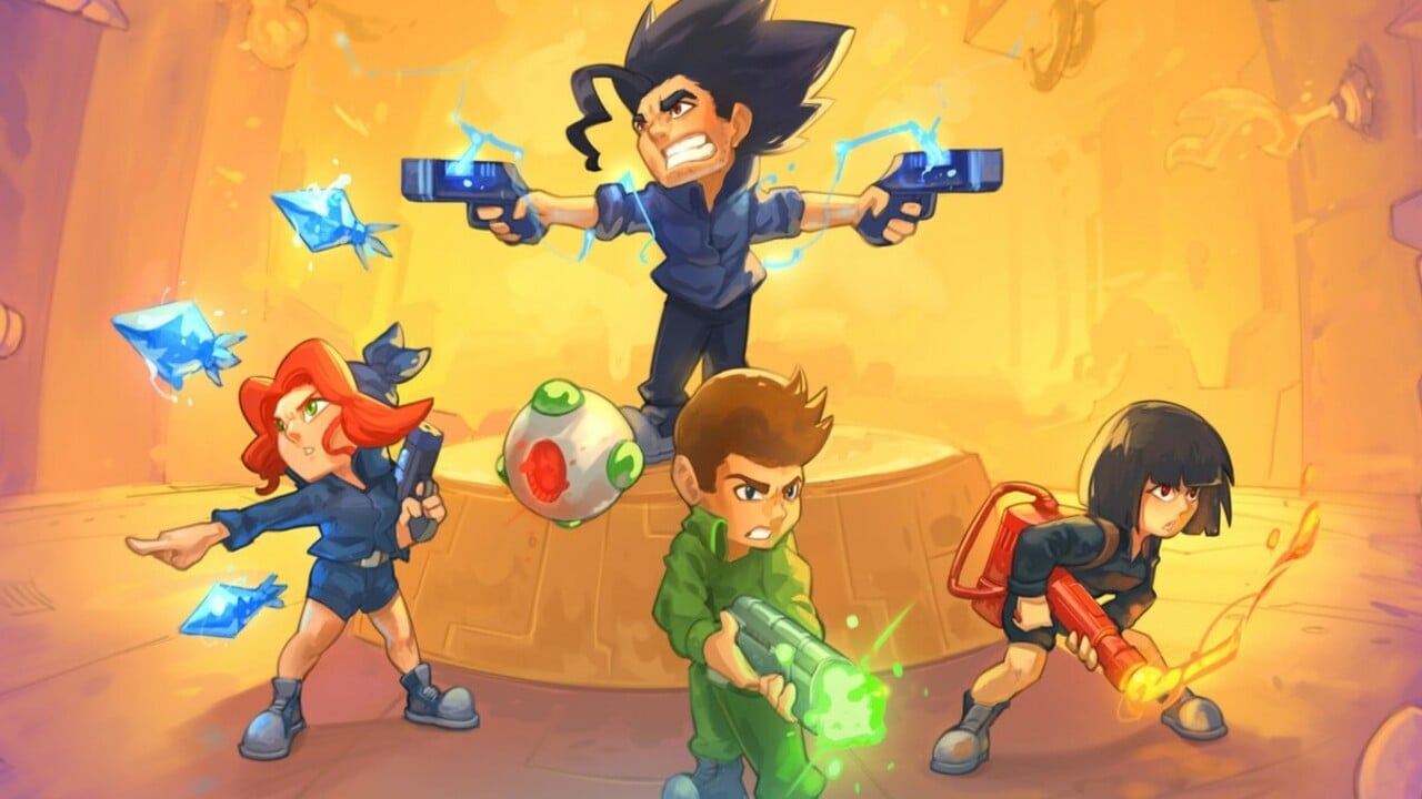 'Guns N' Runs' é um jogo de plataforma de pixel art caótico que exige precisão