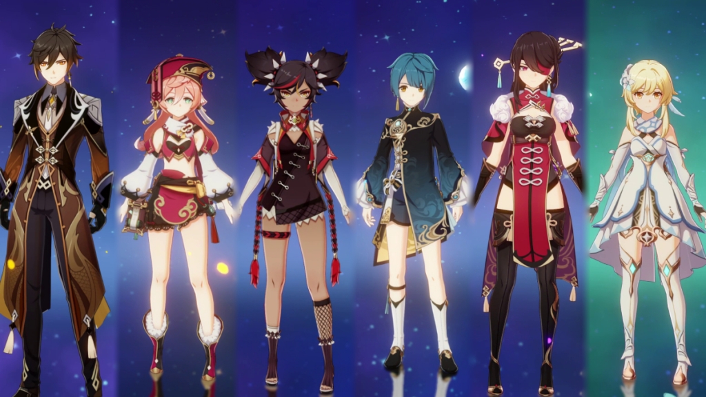 Personagens que usam Guide to Gold em Genshin Impact