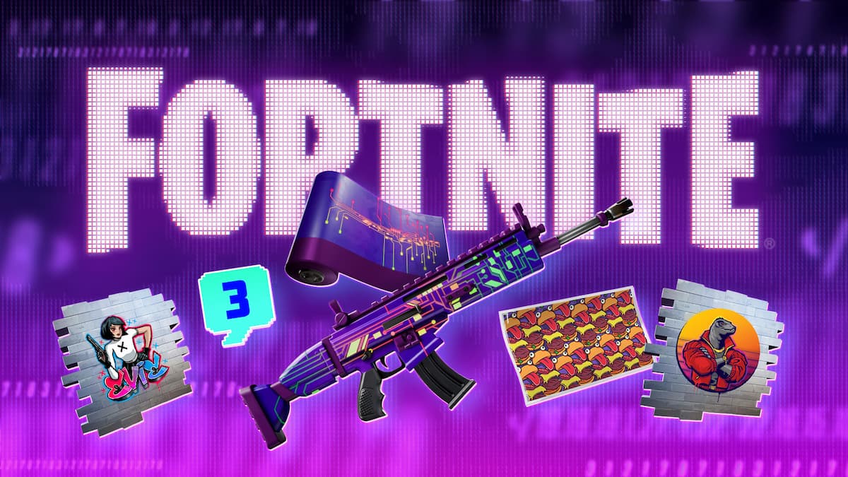 A atualização 23.50 do Fortnite adiciona missões de cifras e revela duas armas