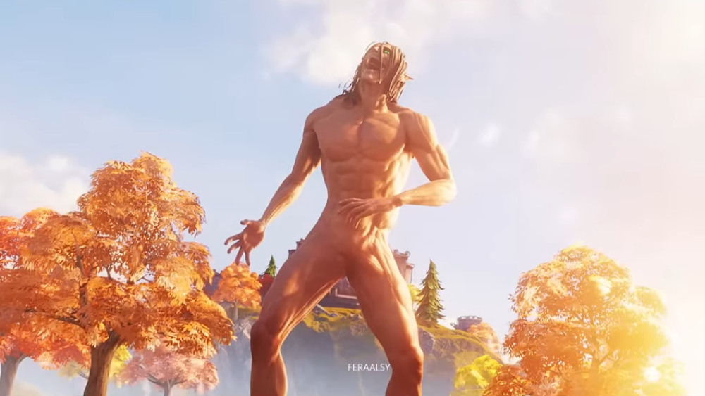Eren Yeager em Ataque ao Titã Fortnite