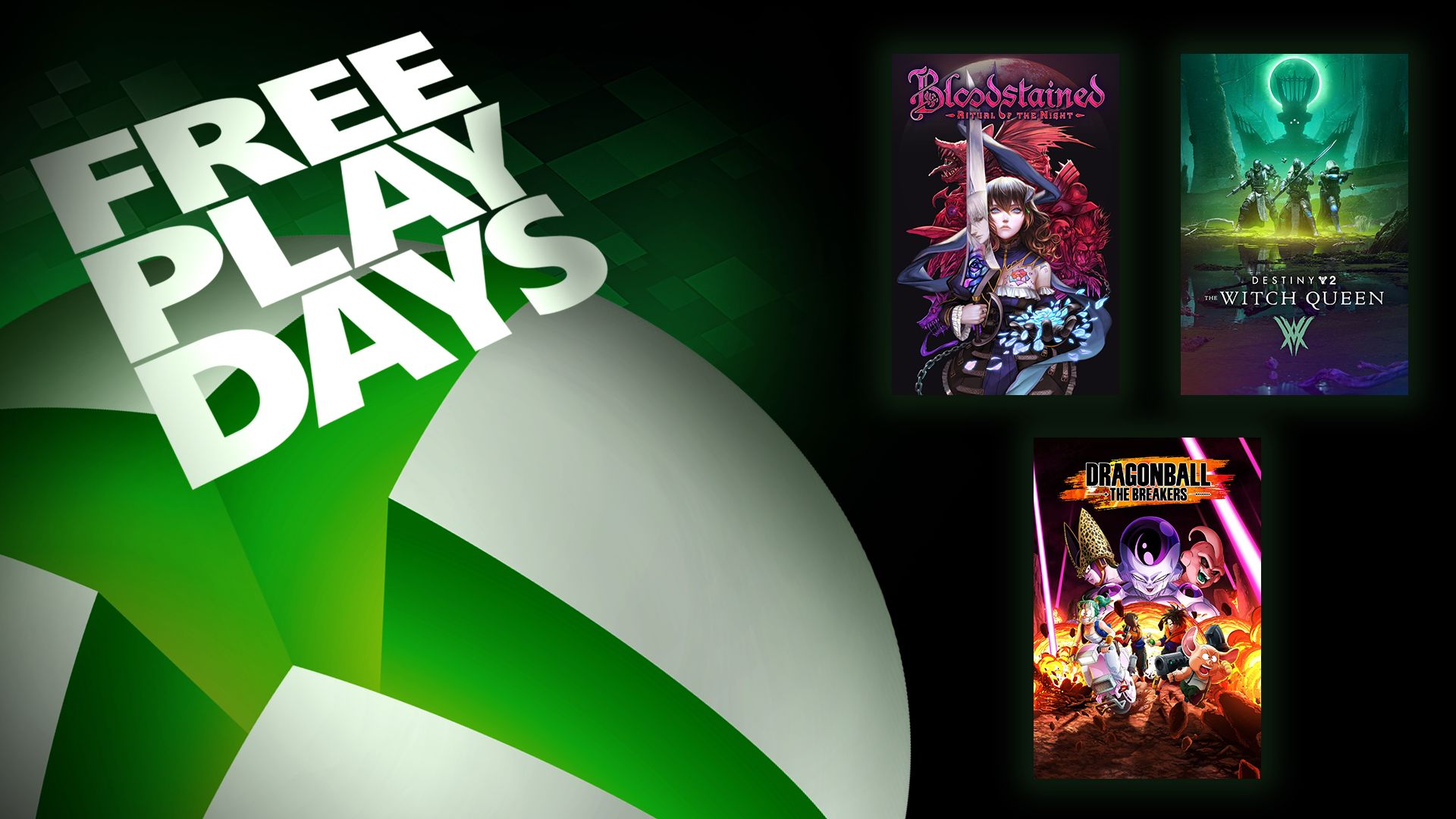 Dias de jogo grátis - Bloodstained: Ritual of the Night, Destiny 2: The Witch Queen e Dragon Ball: The Breakers