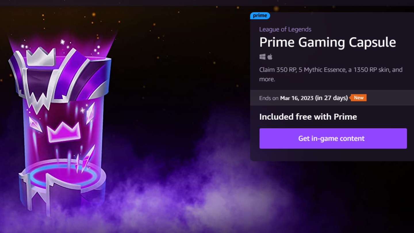 League of Legends Prime Gaming fevereiro de 2023: como reivindicar