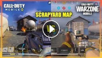 MAPA SCRAPYARD - WARZONE MOBILE VS CALL OF DUTY MOBILE