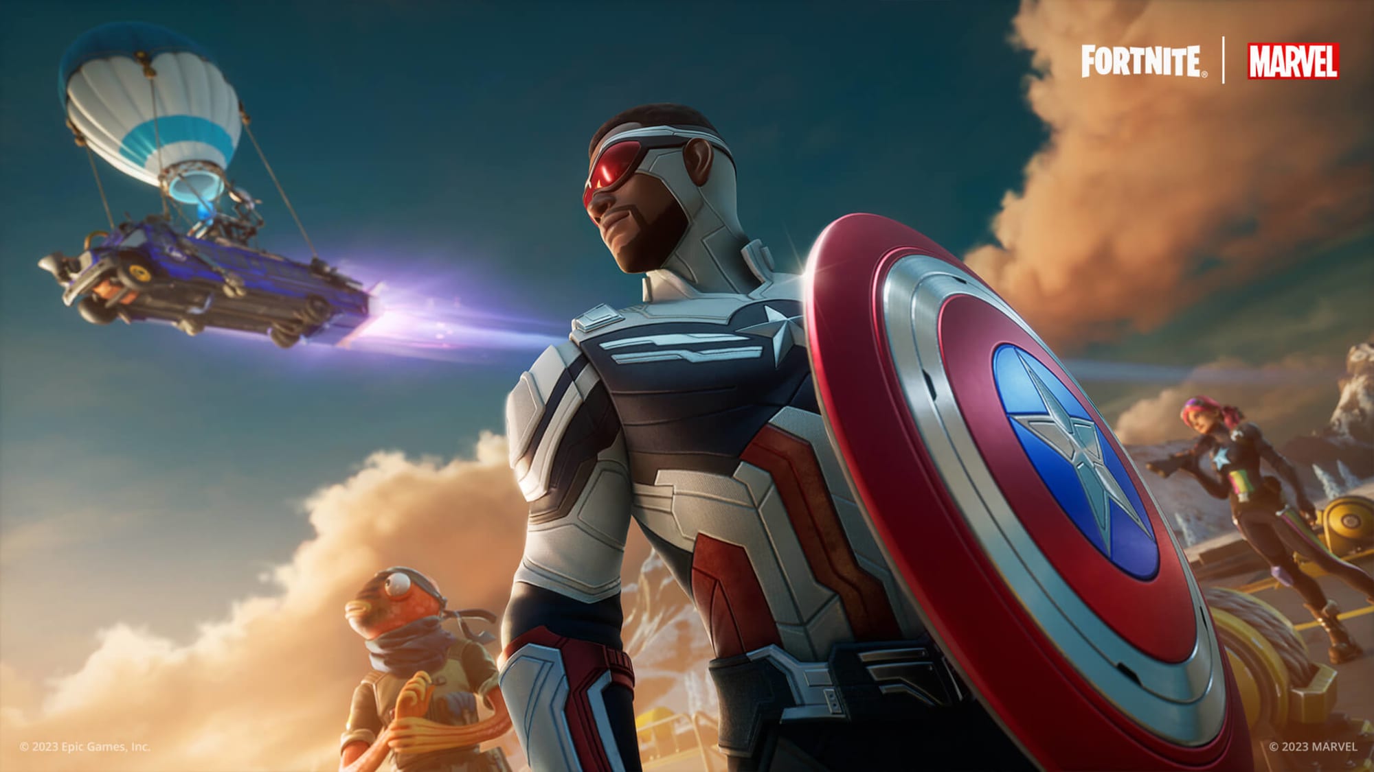 Os fãs agora podem obter o Capitão América de Sam Wilson na loja do Fortnite