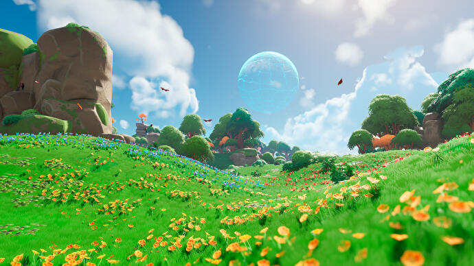 Prado de flores da Fronteira Lightyear