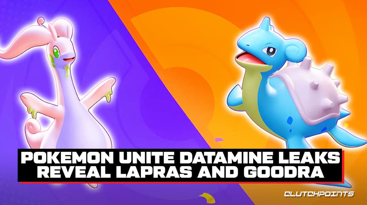 Vazamentos de datamine de Pokemon UNITE revelam Lapras e Goodra