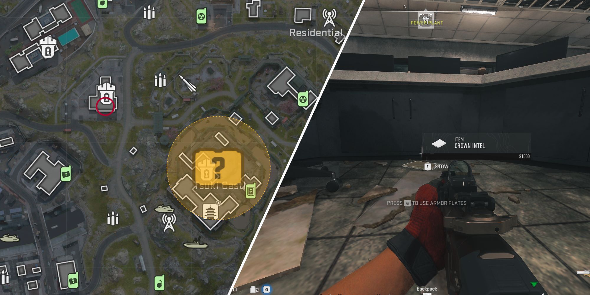 onde encontrar o Crown Intel para a missão Muddy Waters na DMZ de Warzone 2 