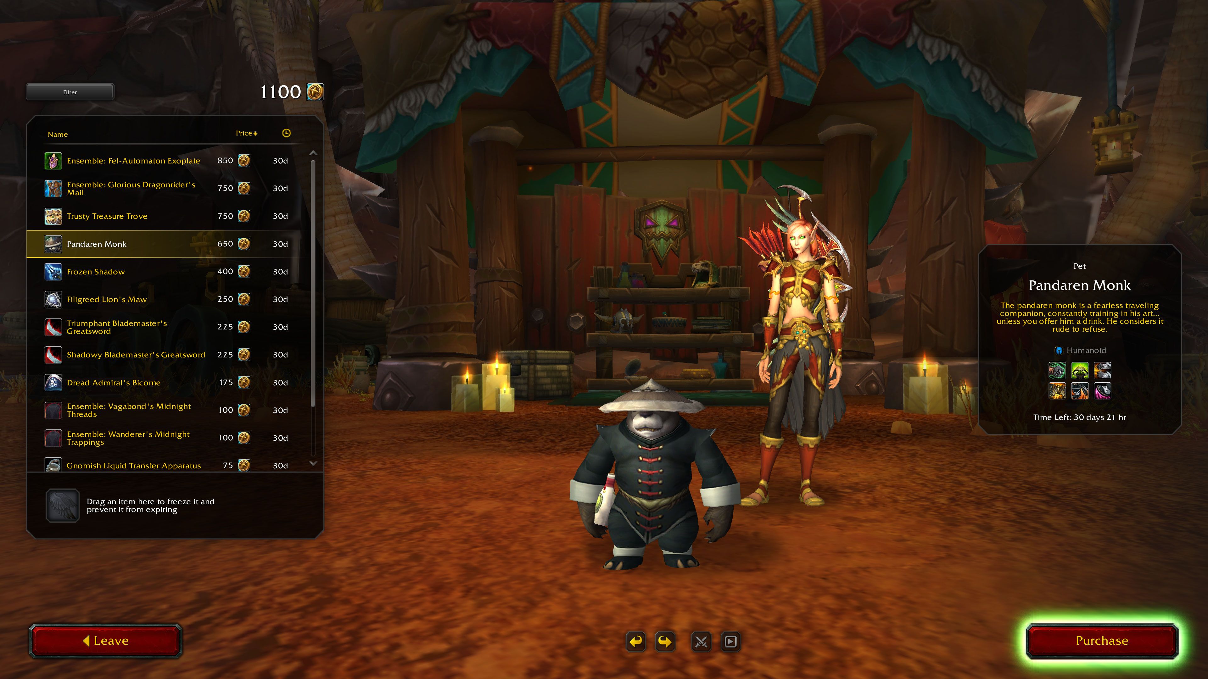 WoW Monge Pandaren