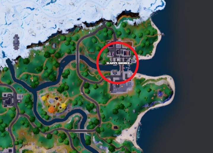Slappy Shores em Fortnite.