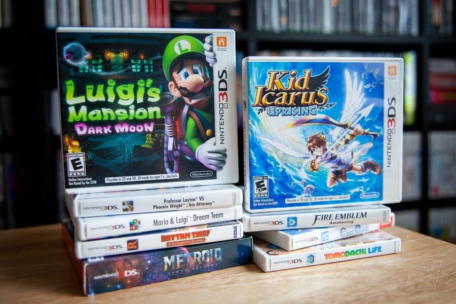 Pilha de jogos 3DS