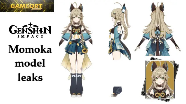 Modelo Genshin Impact Momoka vaza Momoka de impacto de genshin, vazamentos de genshin 3.7, genshin momoka, modelo de genshin momoka, aparência de genshin momoka, aparência de genshin momoka