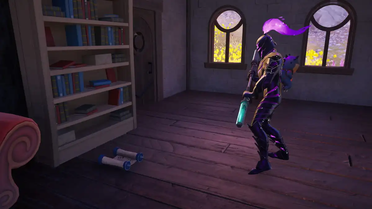 Onde procurar texto antigo em Shattered Slabs em Fortnite Capítulo 4 Temporada 1