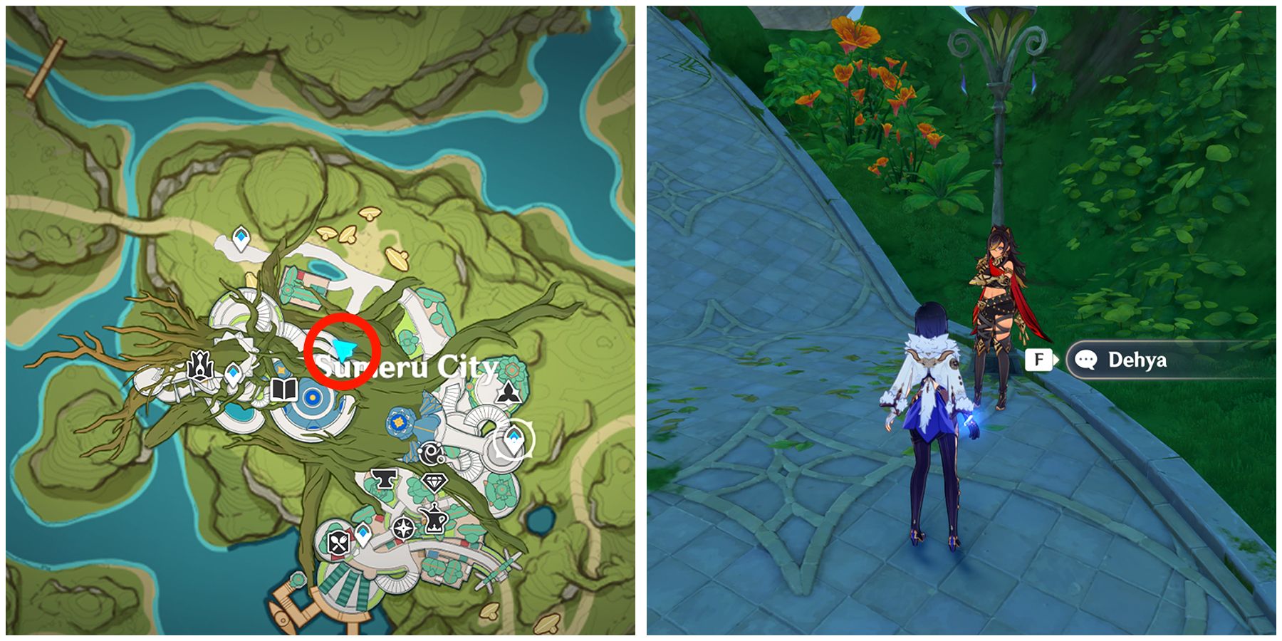 localização de dehya windblume no impacto de genshin