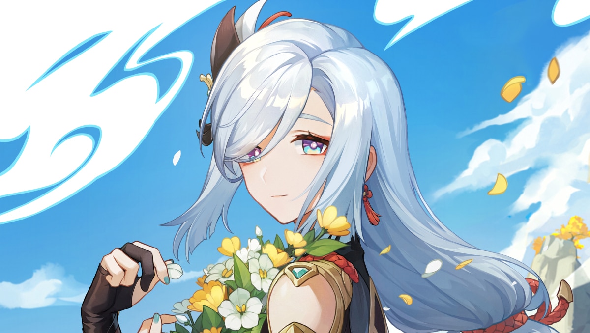 Genshin Impact compartilha nova arte comemorando o aniversário de Shenhe