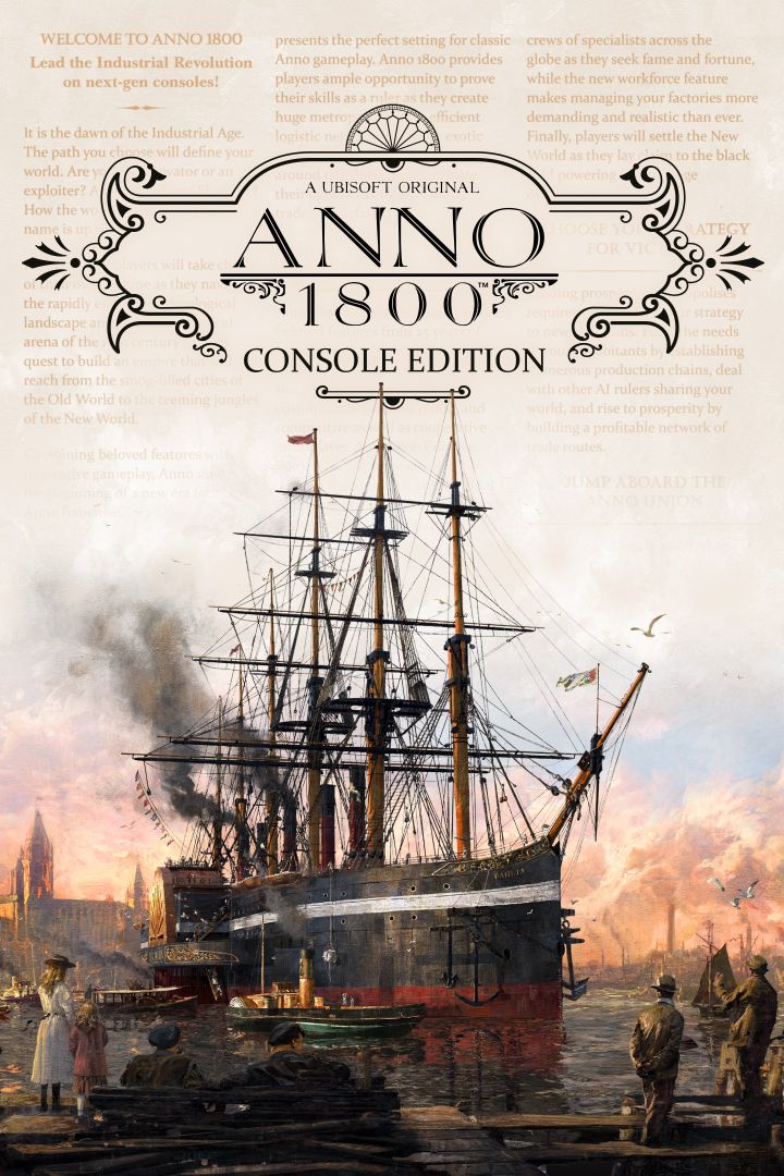 Recurso de arte da caixa da edição do console Anno 1800