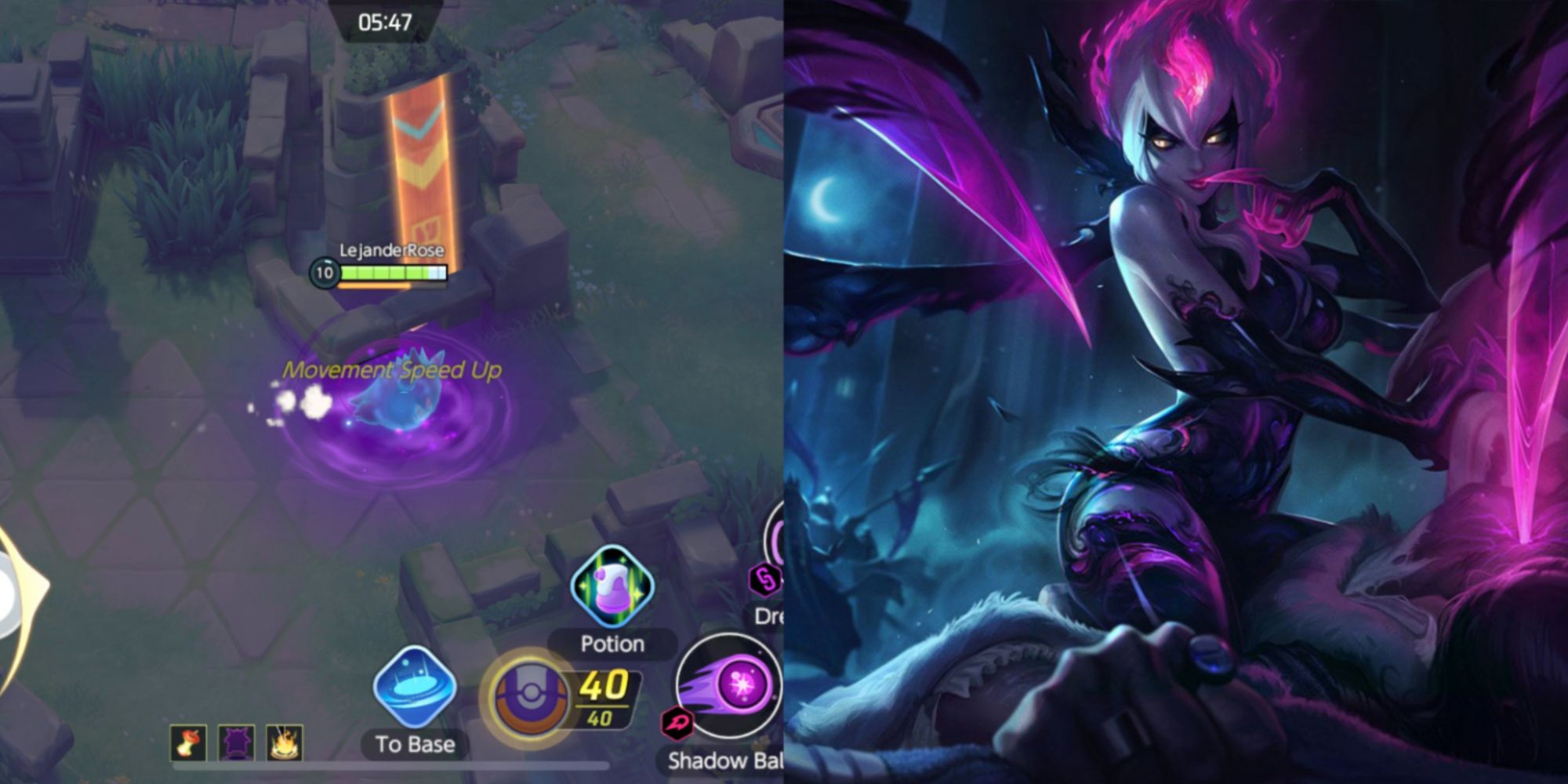 Um espreitador tipo fantasma e uma campeã sedutora sorrateira