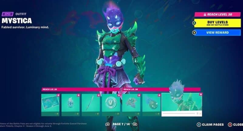 Fortnite Capítulo 4 Temporada 2 Passe de Batalha
