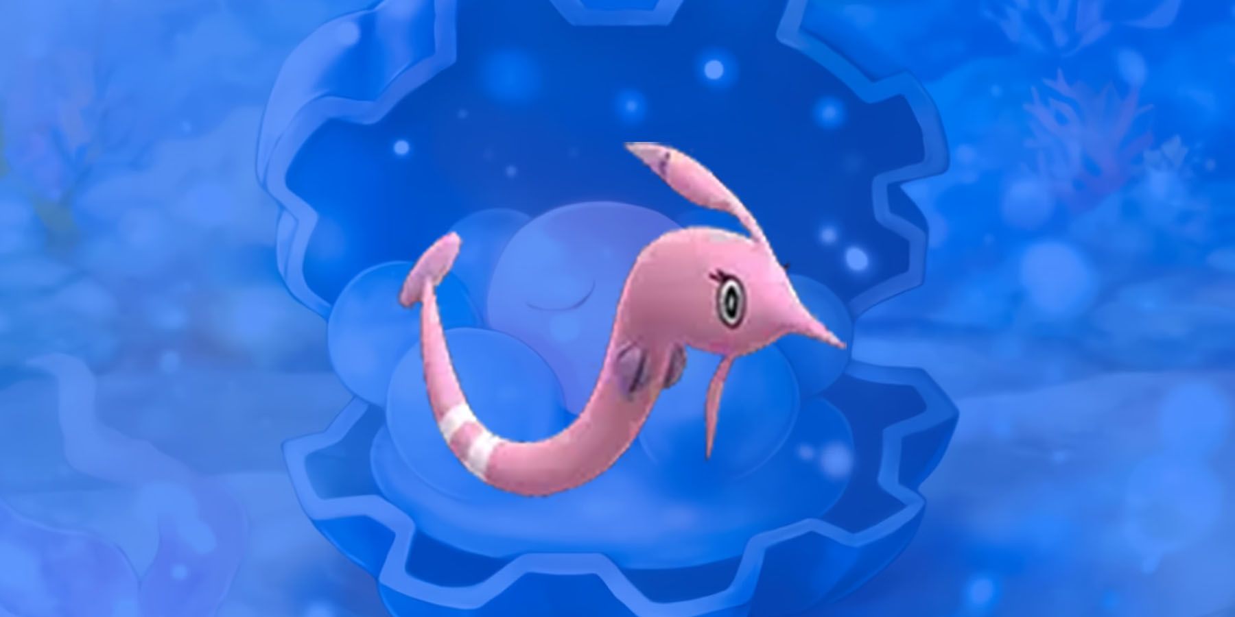 Gorebyss se apresentando em Pokémon GO