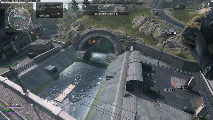 Túnel subterrâneo em Warzone 2.0.
