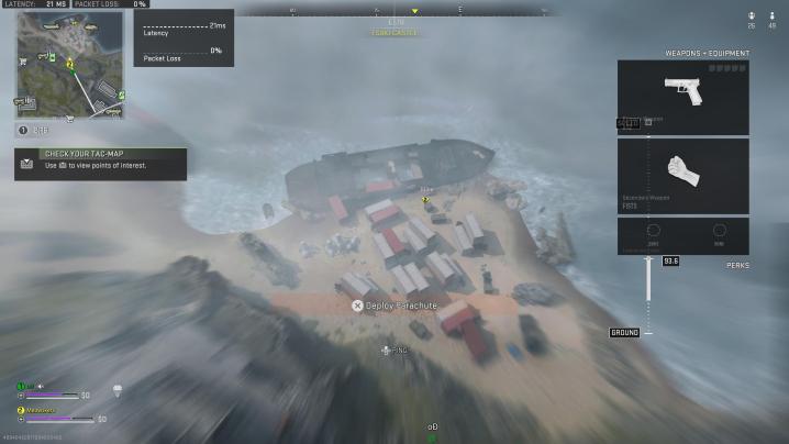 Naufrágio em Warzone 2.0.