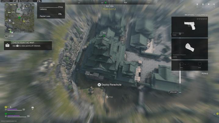 Castelo de Tsuki em Warzone 2.0.