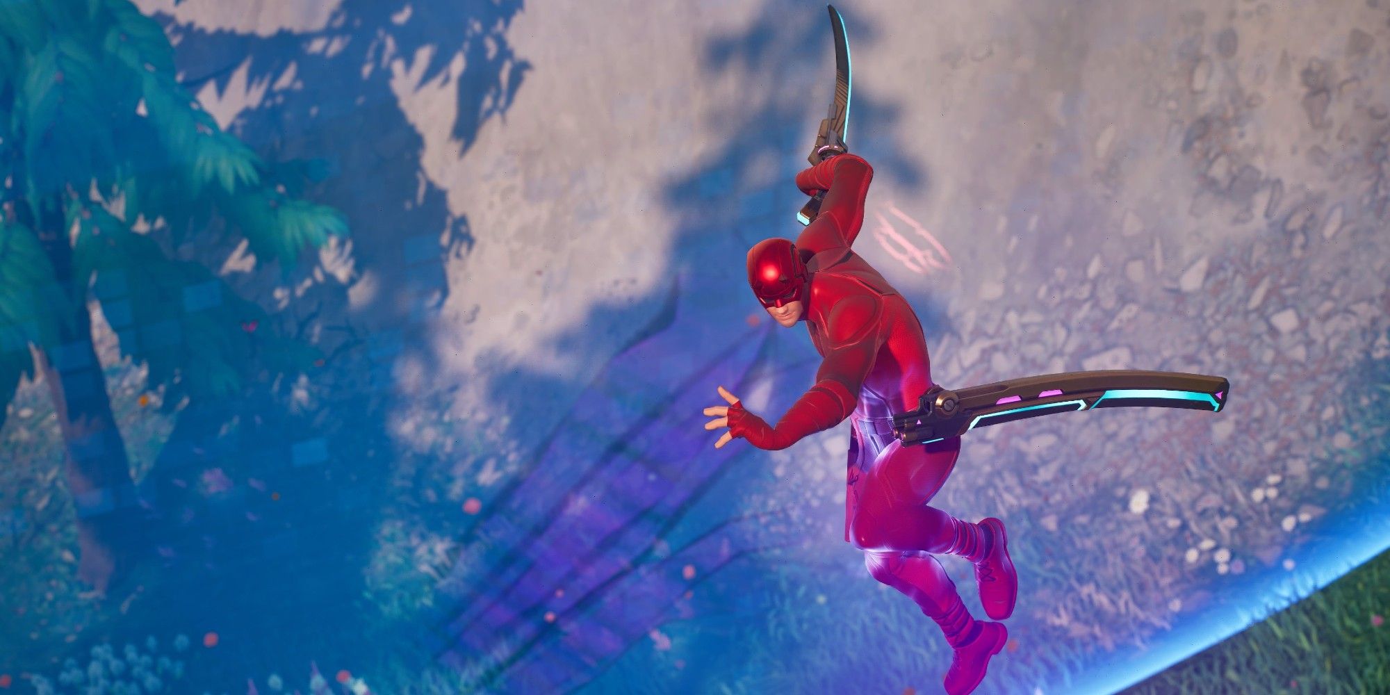jogador de fortnite usando a lâmina cinética